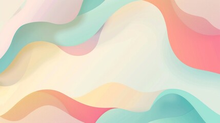 Wall Mural - Abstract Colorful Waves Background