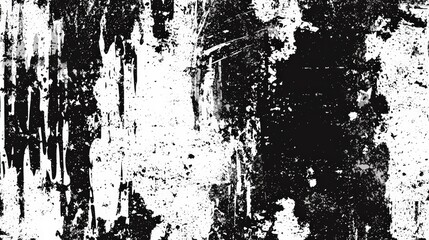 Aufkleber - A unique blend of black and white with varying textures, depicting acrylic paint splatters and drips that represent artistic expression. This artwork creates a dynamic visual impact