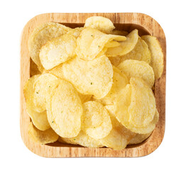 Canvas Print - Potato Crisps isolated. png file