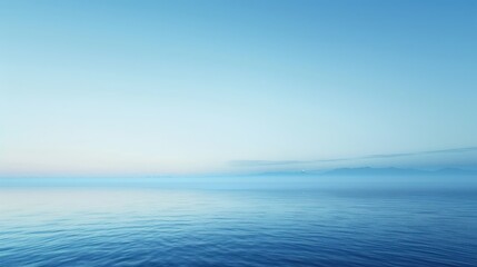 Poster - Tranquil Sea and Misty Mountains