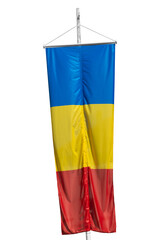 Wall Mural - Flag of Romania,isolated as PNG file