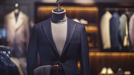 Poster - Mannequin Wearing a Suit and a Sweater