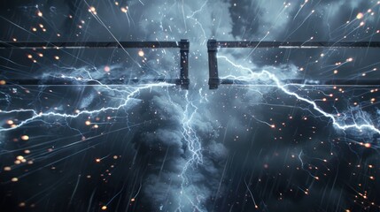 Wall Mural - Lightning Storm