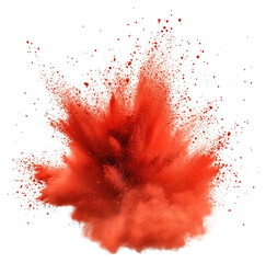 Wall Mural - PNG Vibrant red powder explosion art