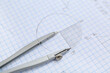 © Pixel-Shot - Drawn circle figure with divider, closeup
