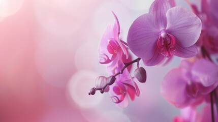 Canvas Print - Pink Orchid Flower