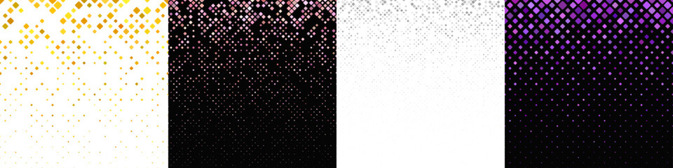 Wall Mural - abstract diagonal square pattern collection