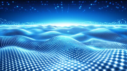 Background with low polygons lines and dots in an abstract digital data plexus shape for network digital data communication and concepts.