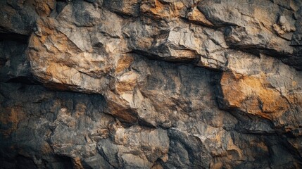 Wall Mural - A rugged stone photo border with earthy textures and natural finishes