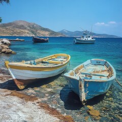 Boats fishing in Skopelos