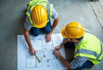 engineers back, construction worker, house building, back construction worker, safety helmet, civil engineers, safety workwear concept, construction drawings, house plans