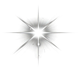 Wall Mural - png an isolated white blink light effect background lighting outdoors.