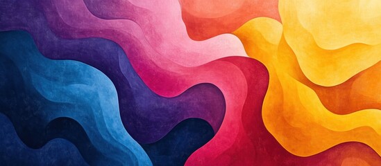 Wall Mural - abstract colorful waves background with gradient colors.