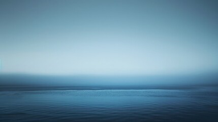 Canvas Print - Foggy Horizon Over Water