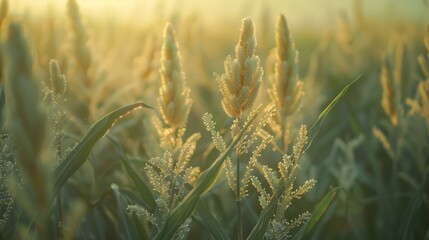 Canvas Print - Golden Hour in a Field of Grass