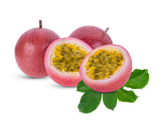 Wall Mural - passion fruit  isolated on white background