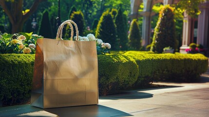 Poster - Brown Paper Bag on a Sunny Day