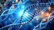 © JKLoma - double stranded messenger RNA on a futuristic background