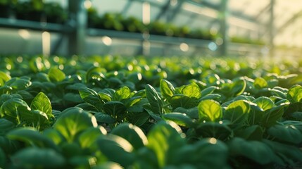 Poster - Green plants in a greenhouse