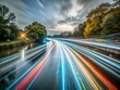 Abstract Vibrant Light Trails with Digital Effects for Stunning Long Exposure Photography