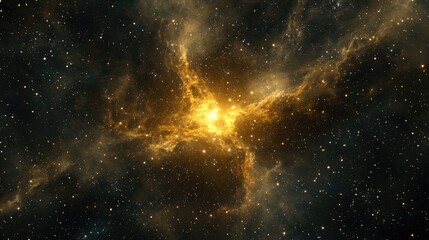 Wall Mural - 3d illustration featuring a cartoon rendering of a protoplanetary nebula and stars in deep space