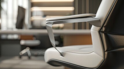 Canvas Print - Modern Office Chair Close Up