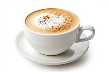 cappuccino on a white background