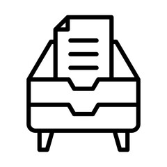 Sticker - Filing Cabinet Icon