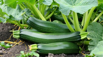 Wall Mural - Freshly Picked Zucchini