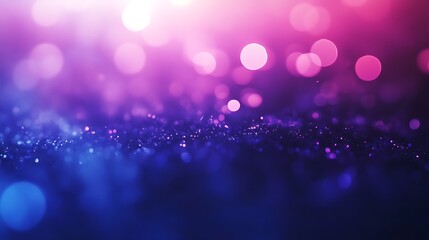 Leinwandbilder - A vibrant, dreamy background featuring shimmering lights in purple and blue hues, creating a magical, abstract atmosphere.