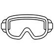 © Sumondesigner_42 - Line art of safety goggles vector