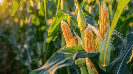 Wall Mural - Close-up of Corn Ears