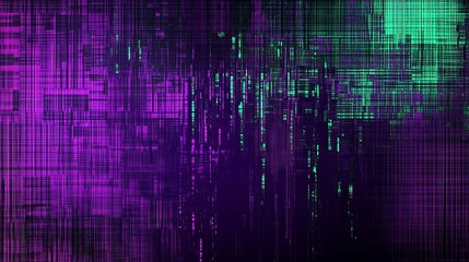 Poster - A vibrant abstract image featuring streaks of purple and green that creates a dynamic and textured visual effect.