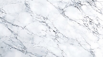 Aufkleber - A close-up of white marble with subtle gray veins, showcasing its smooth texture and natural elegance, ideal for design and decoration.