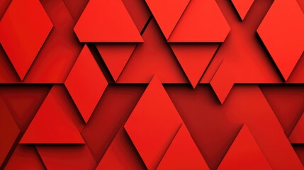geometric red pattern with multiple shapes and textures