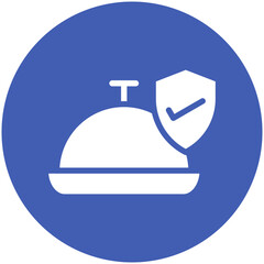 Sticker - Safe Food Handling vector icon illustration of Street Food iconset.