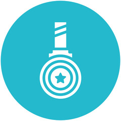 Poster - Bronze Medal vector icon illustration of Achievements iconset.