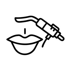 permanent makeup machine contours only icon