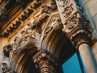 Canvas Print - City Clock Tower Close Up