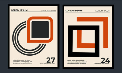 abstract poster template design