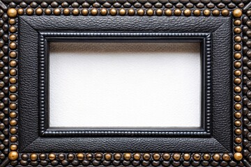 Extreme close-up view of embracing black frame border aesthetic