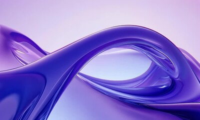 Wall Mural - 3d purple background with purple waves, purple abstract shapes.