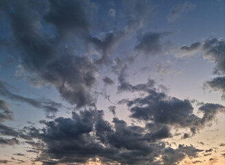 Wall Mural - It is a magnificent sunset sky.