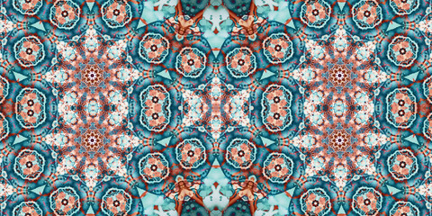 Seamless abstract wide pattern. Woven texture