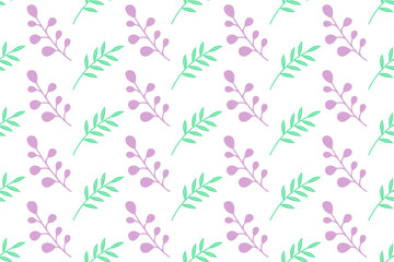 Sticker - Nature seamless pattern background