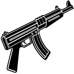 Wall Mural - illustration of a gun