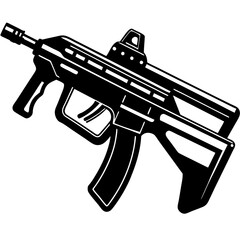 Wall Mural - illustration of a gun