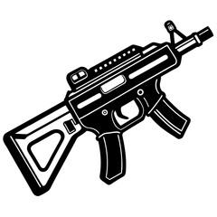 Wall Mural - illustration of a gun