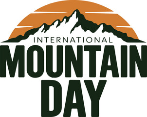 international mountain day vector design