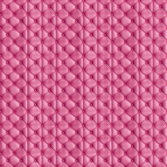 Seamless background with pink leather texture and button fastening. 단추가 박혀있는 핑크 가죽 질감의 이음새 없는 배경지